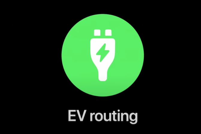 Apple Maps EV routing