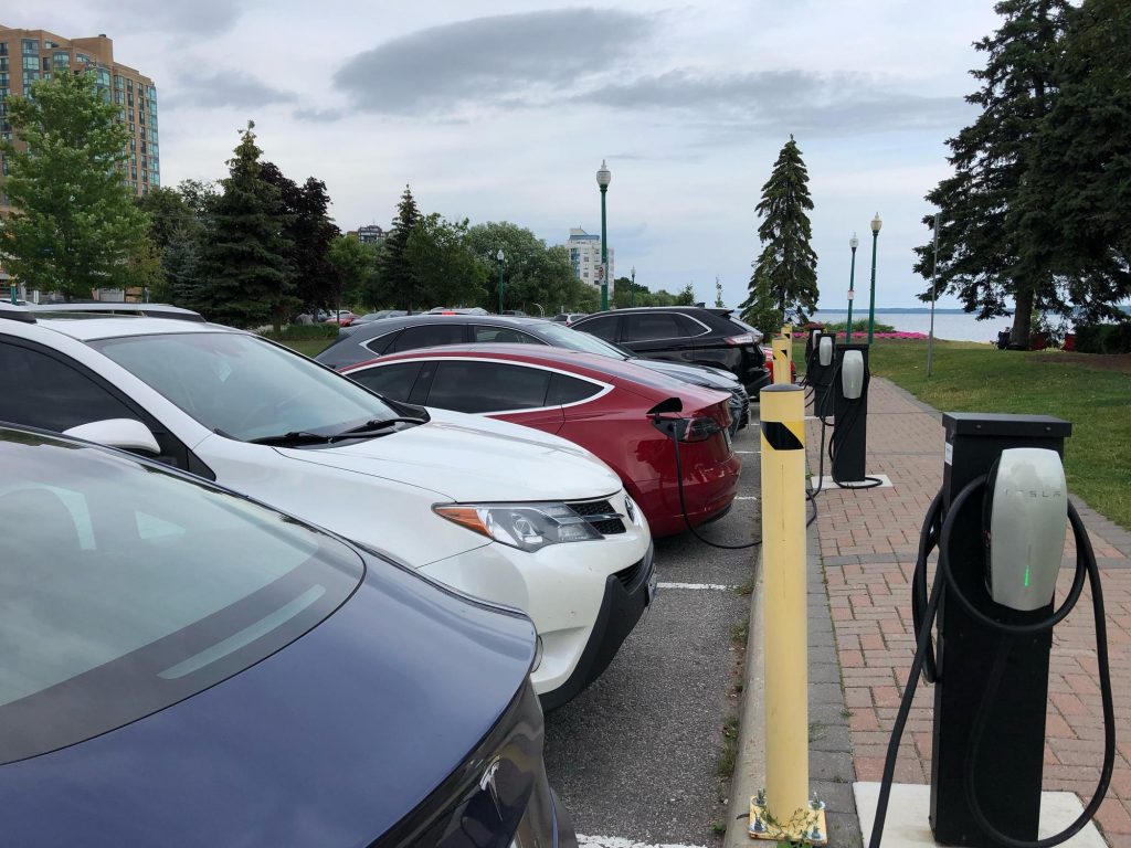 Heritage Park Barrie Ontario EV chargers