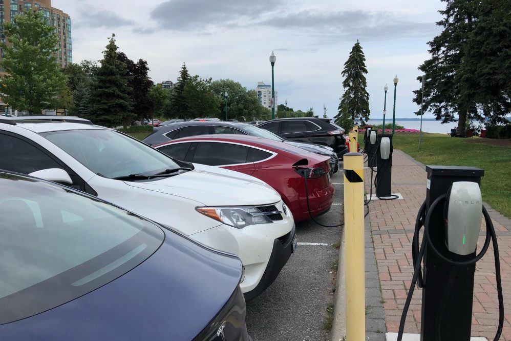 Heritage Park Barrie Ontario EV chargers