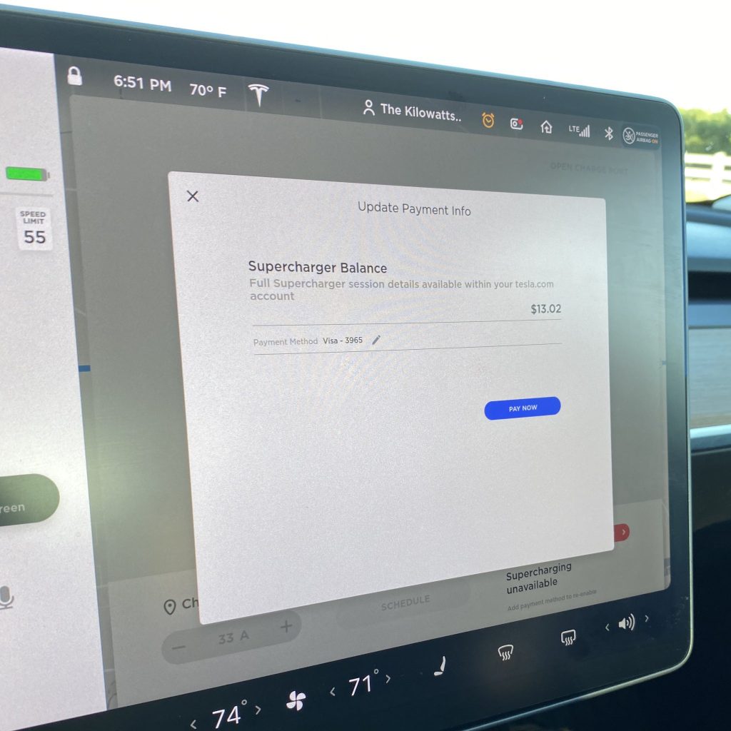 Tesla adds incar payment option for Supercharger sessions [Video