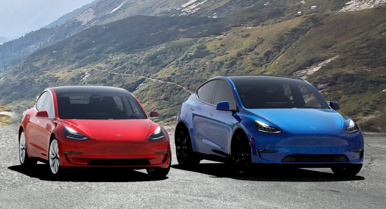 Tesla Model 3 and Model Y