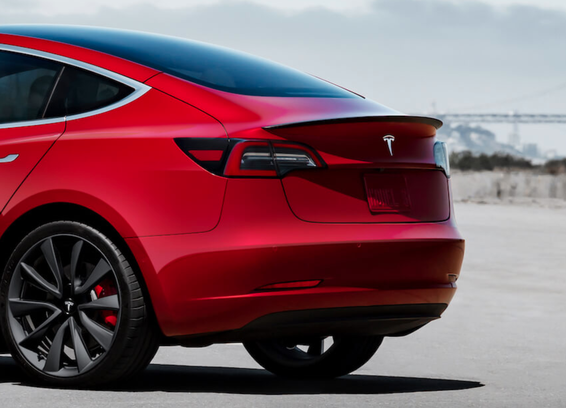 Tesla Model 3 carbon fiber spoiler
