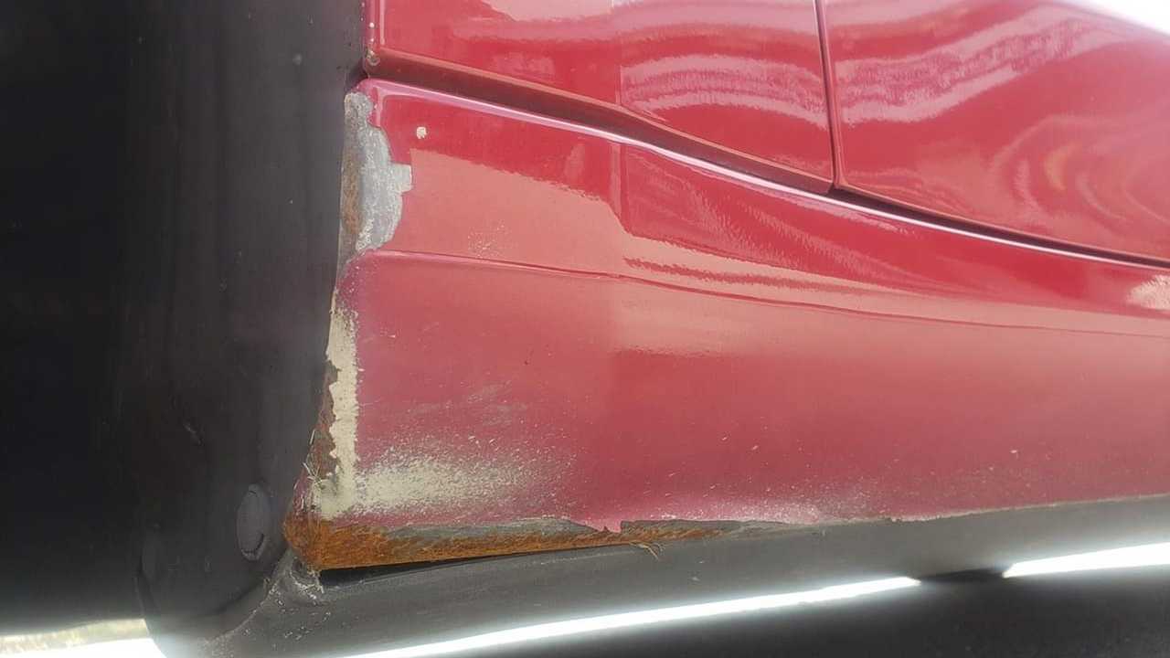 Tesla Model 3 peeling paint
