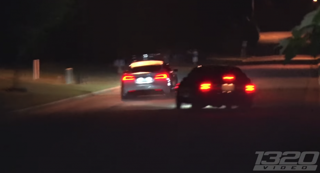 Tesla Model S P100D vs Nitrous Foxbody