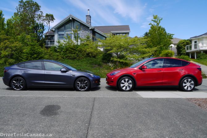 Tesla Model Y vs Model 3