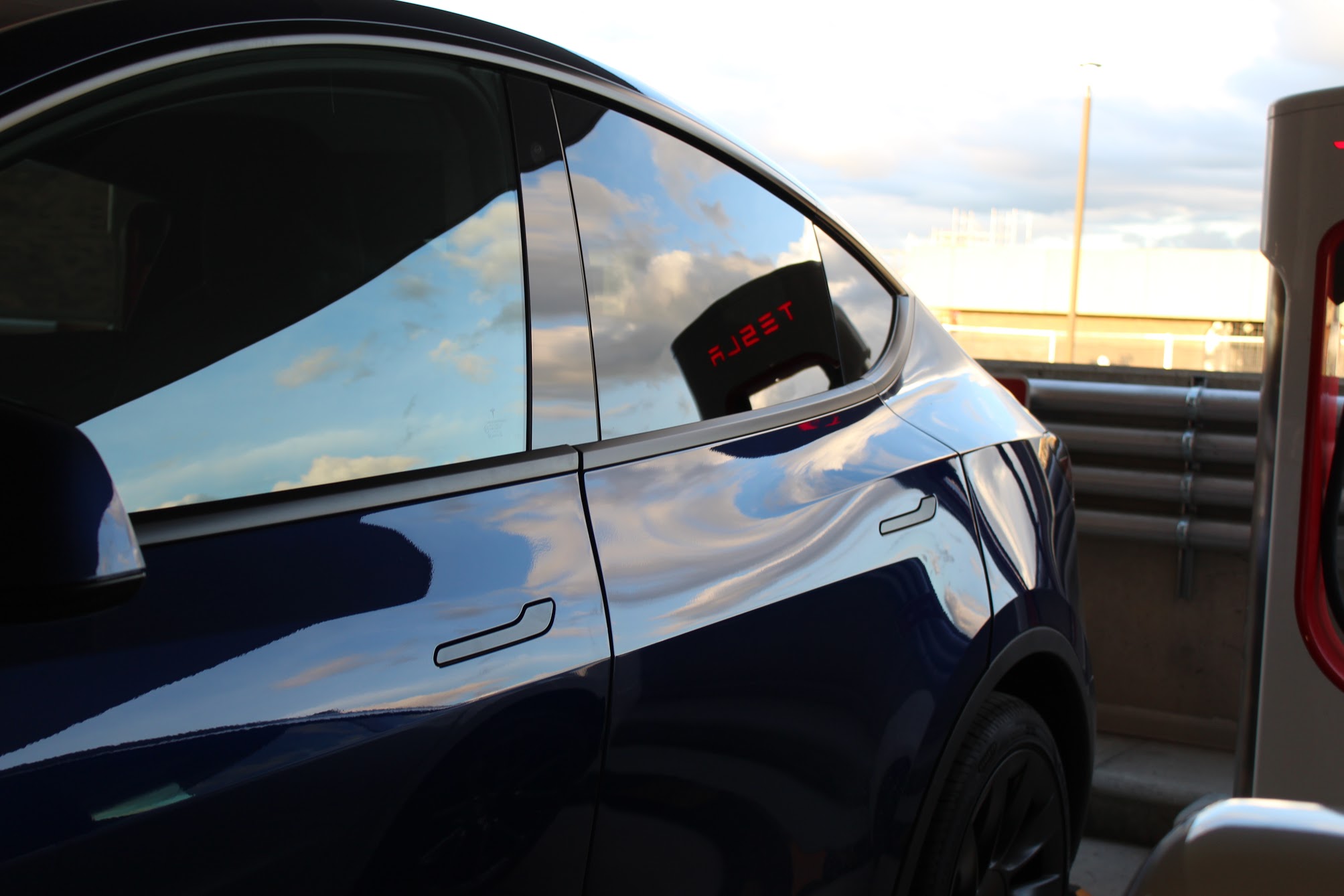 Tesla Model Y Edmonton side