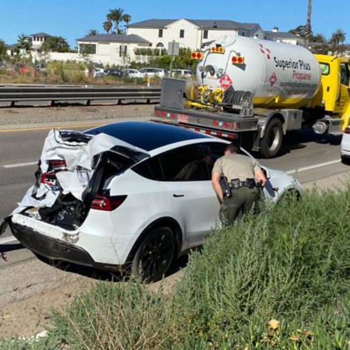 Tesla Model Y hit and run
