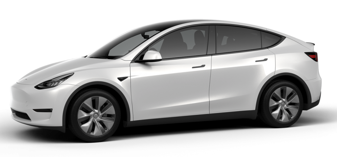 Tesla Model Y with Gemini covers