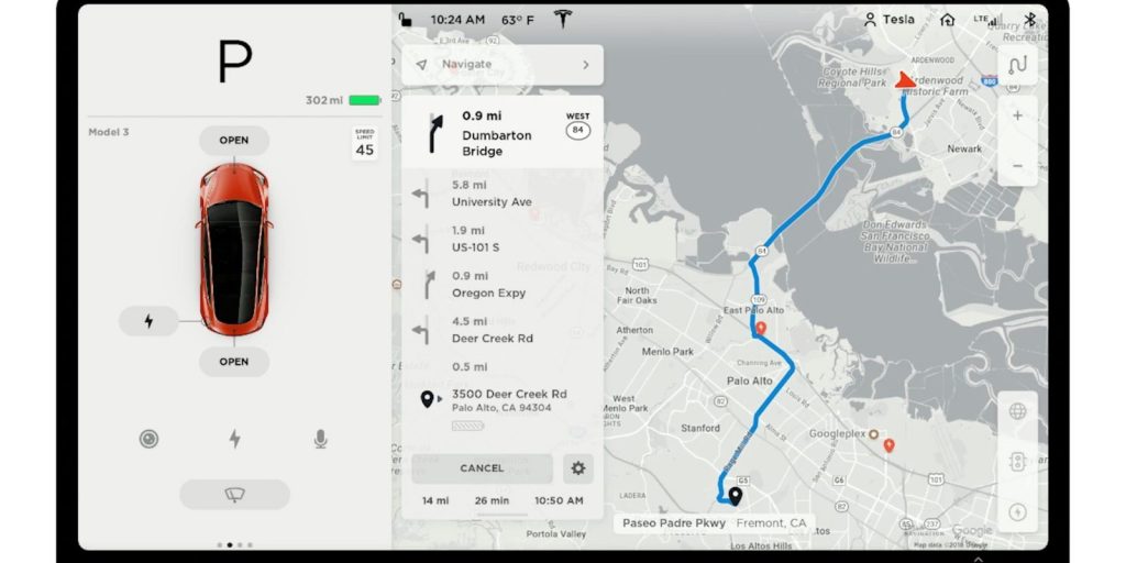 Tesla Navigation