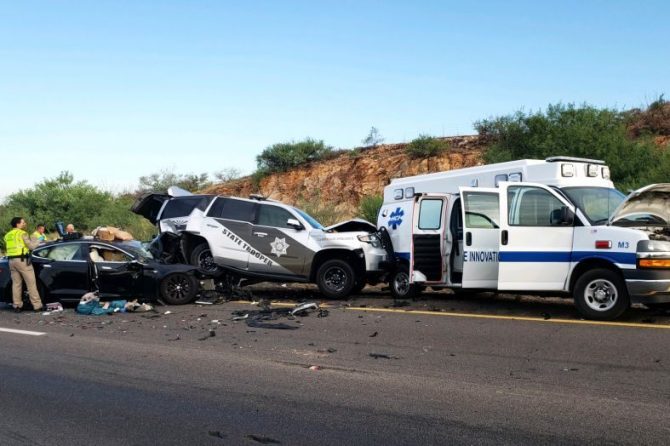 Arizona Tesla Model S crash
