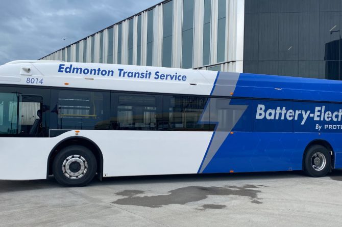 Edmonton Transit Proterra electric bus