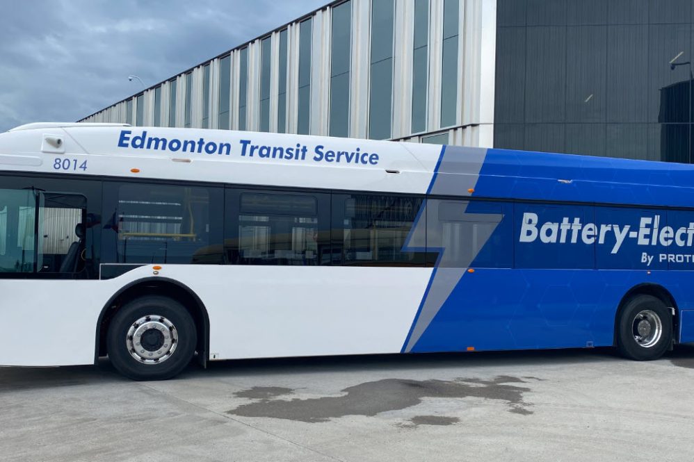 Edmonton Transit Proterra electric bus