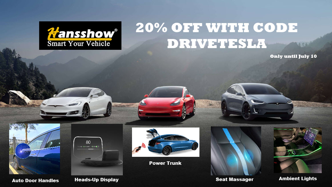 Save 20% on all Hansshow products for your Tesla until July 10 [Deal] -  Drive Tesla