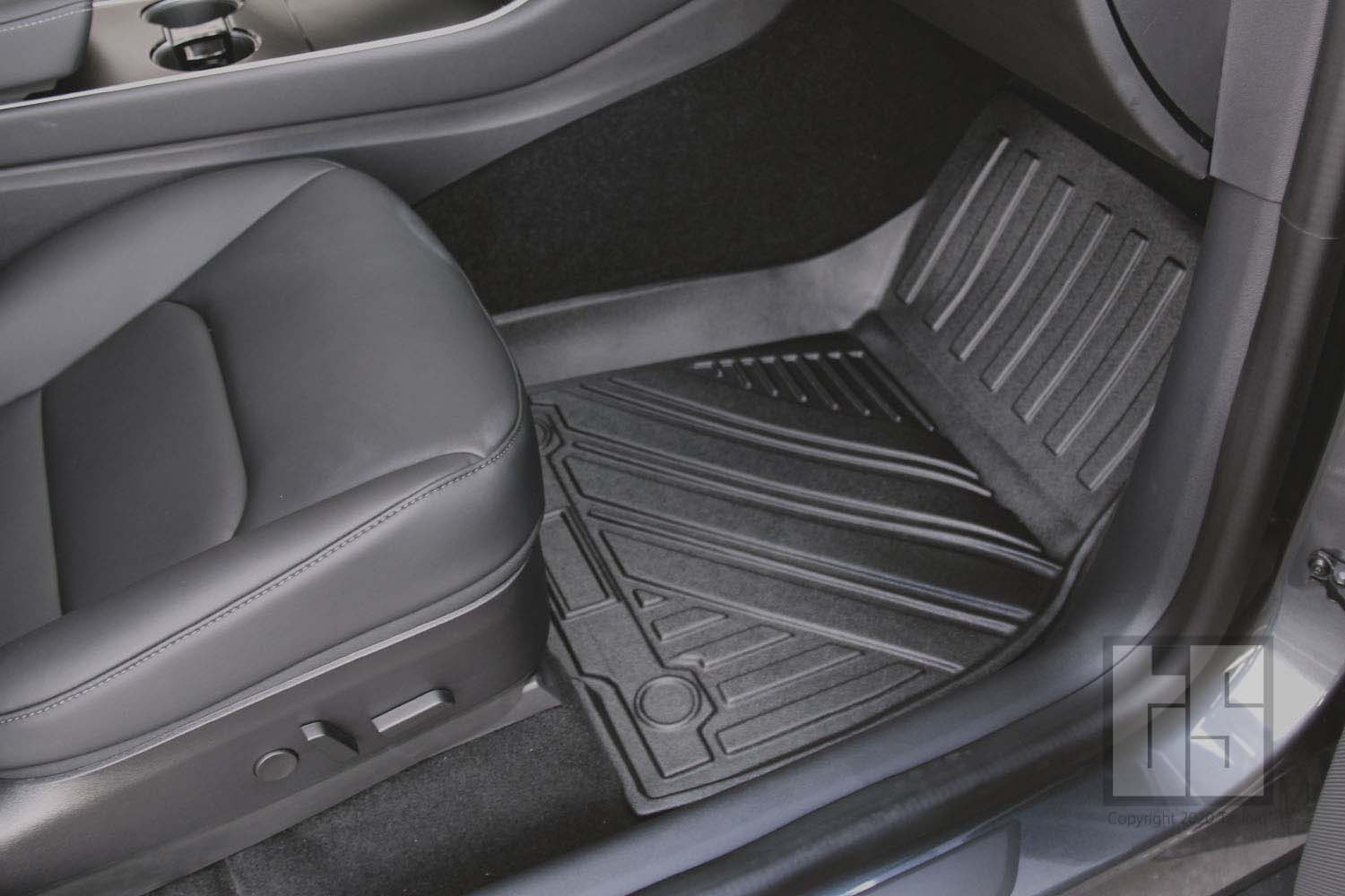 Tesla Model Y allweather floor mats from Tesloid for 149.99 plus