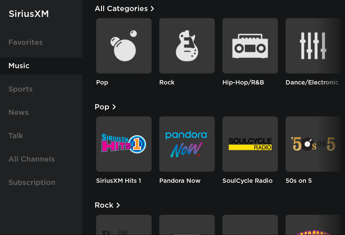 New Sirius XM interface and free trial finally arrives in Canada