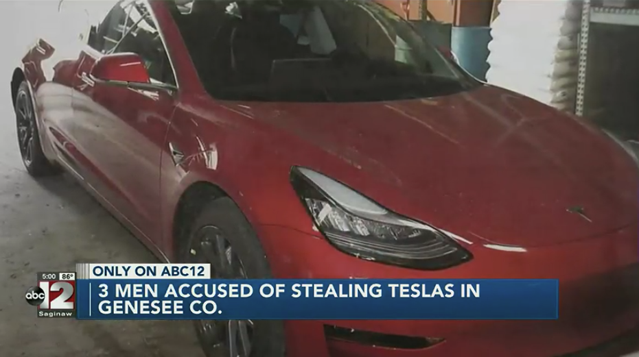 Tesla Model 3 stolen Flint MI