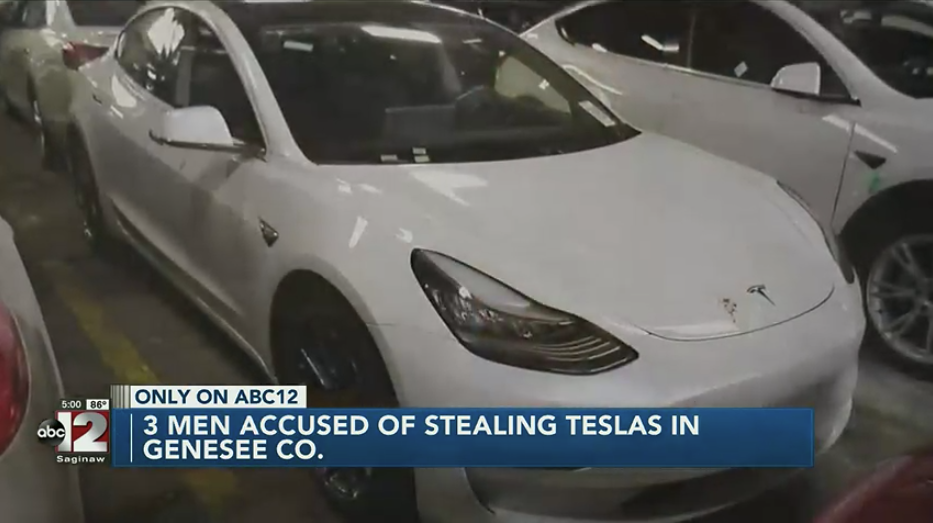 Tesla Model 3 stolen Flint MI