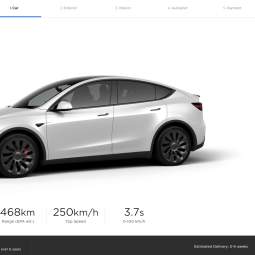 Tesla Model Y Uberturbine range