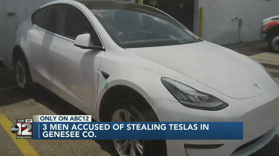 Tesla Model Y stolen Flint MI