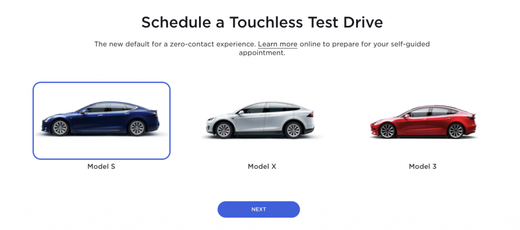 Tesla test drives