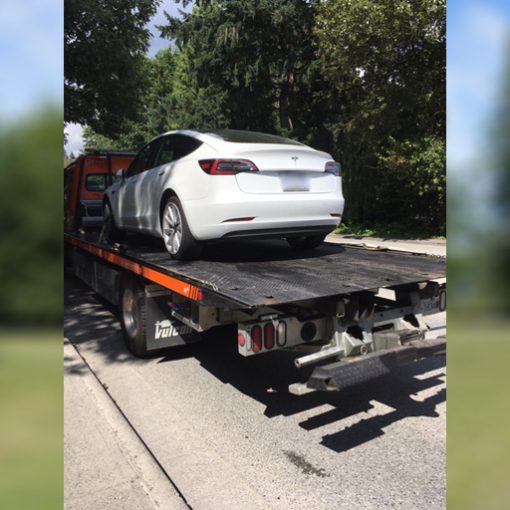 Coquitlam Tesla towed