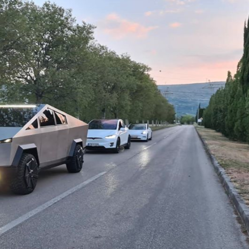 Cybertruck replica fleet