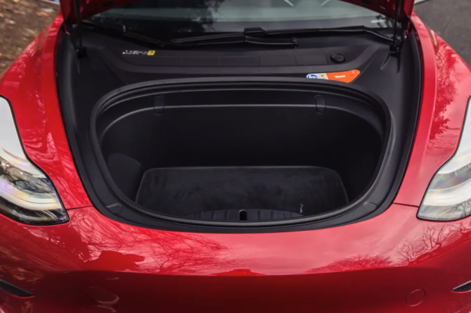 Model 3 frunk