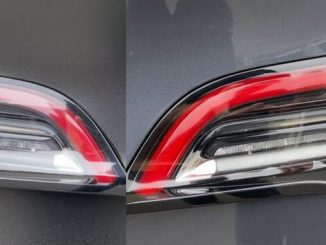 New Tesla Model Y taillights comparison