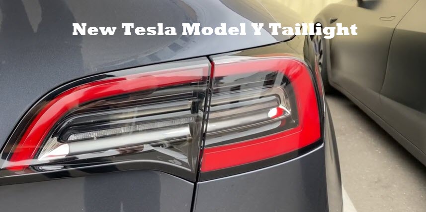 New Tesla Model Y taillights