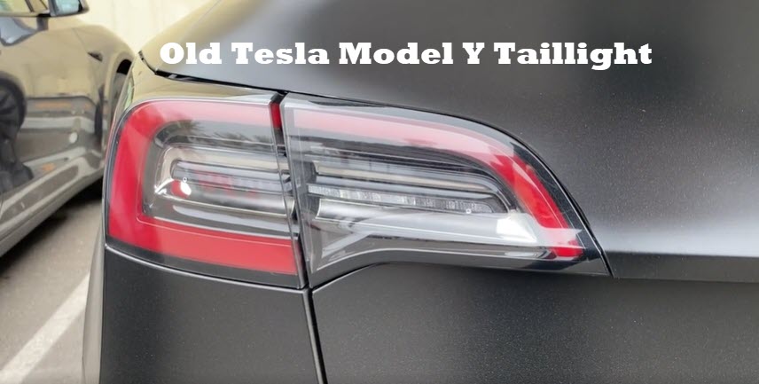 Old Tesla Model Y taillights