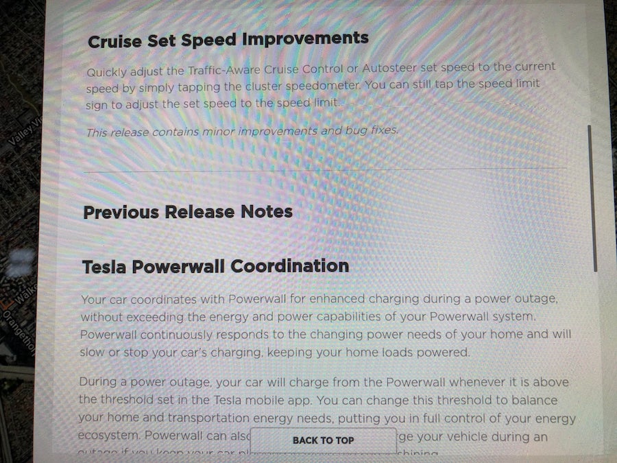 Tesla 2020.36 release notes 2