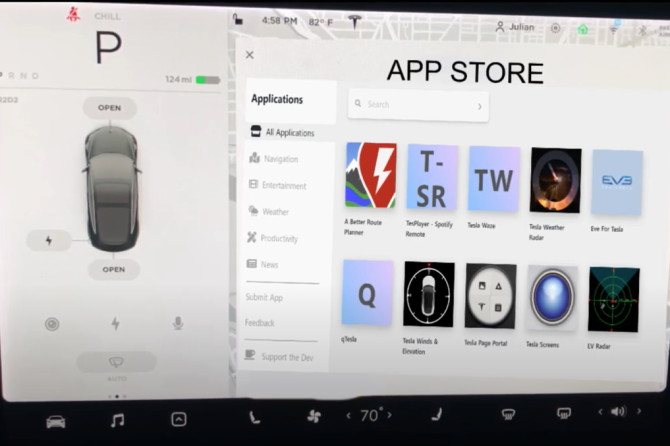 Tesla App Store