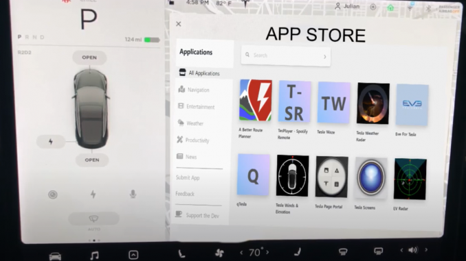 Tesla App Store