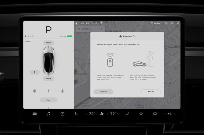 Tesla Homelink