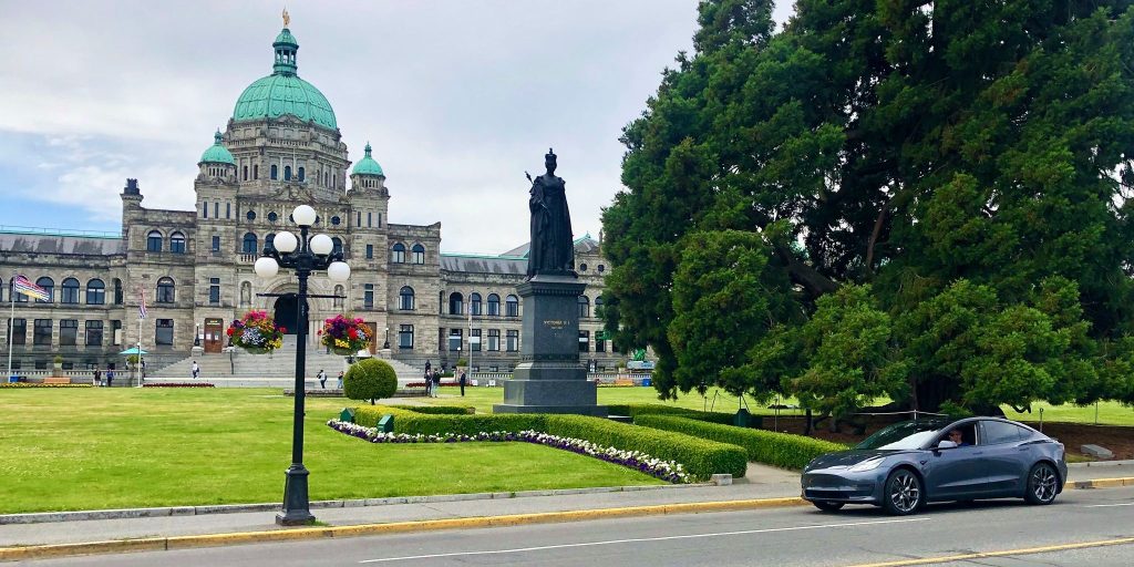 Tesla Model 3 BC Legislature