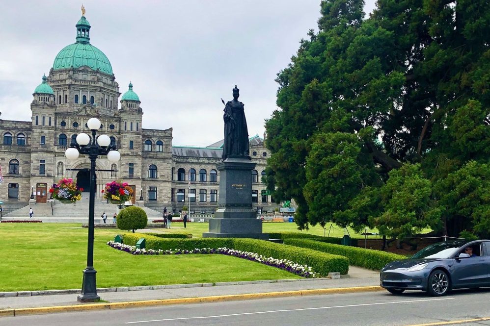 Tesla Model 3 BC Legislature