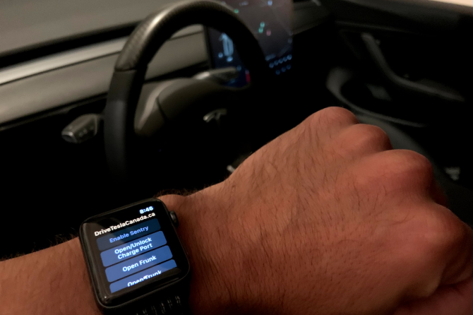 Tesla Stats App Apple Watch