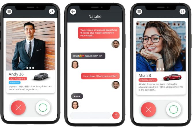 Tesla dating app