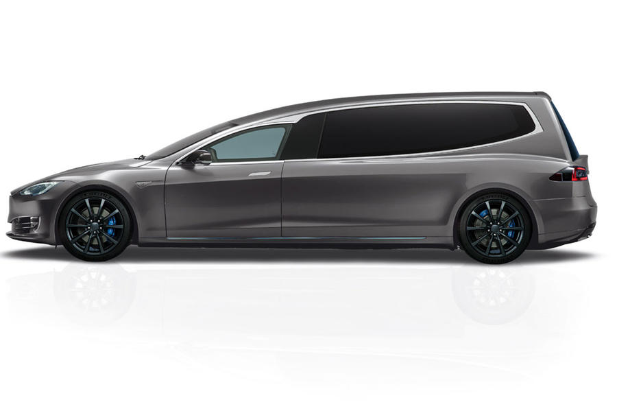 Tesla Model S hearse by Blinza
