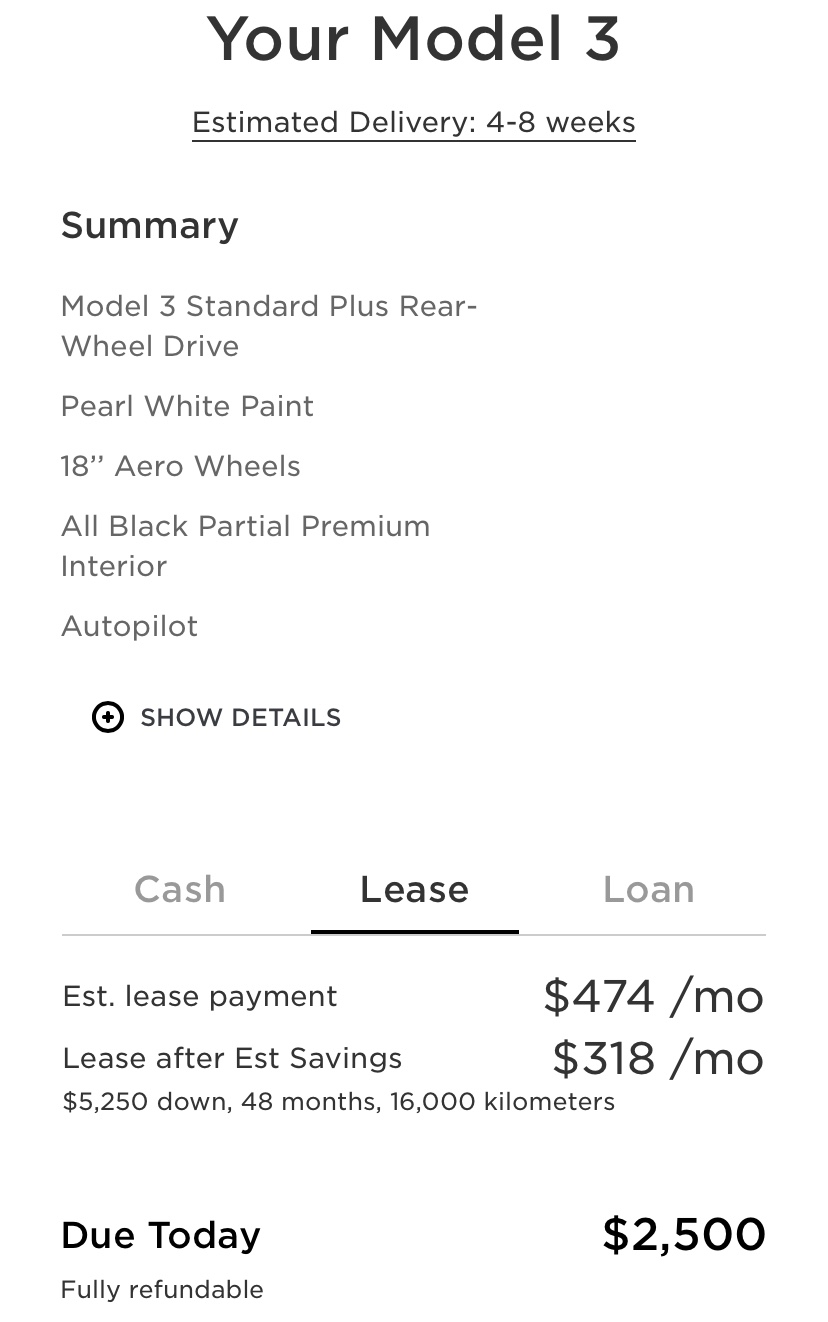 Tesla launches lease options for Model 3 and Model Y in Canada [Update