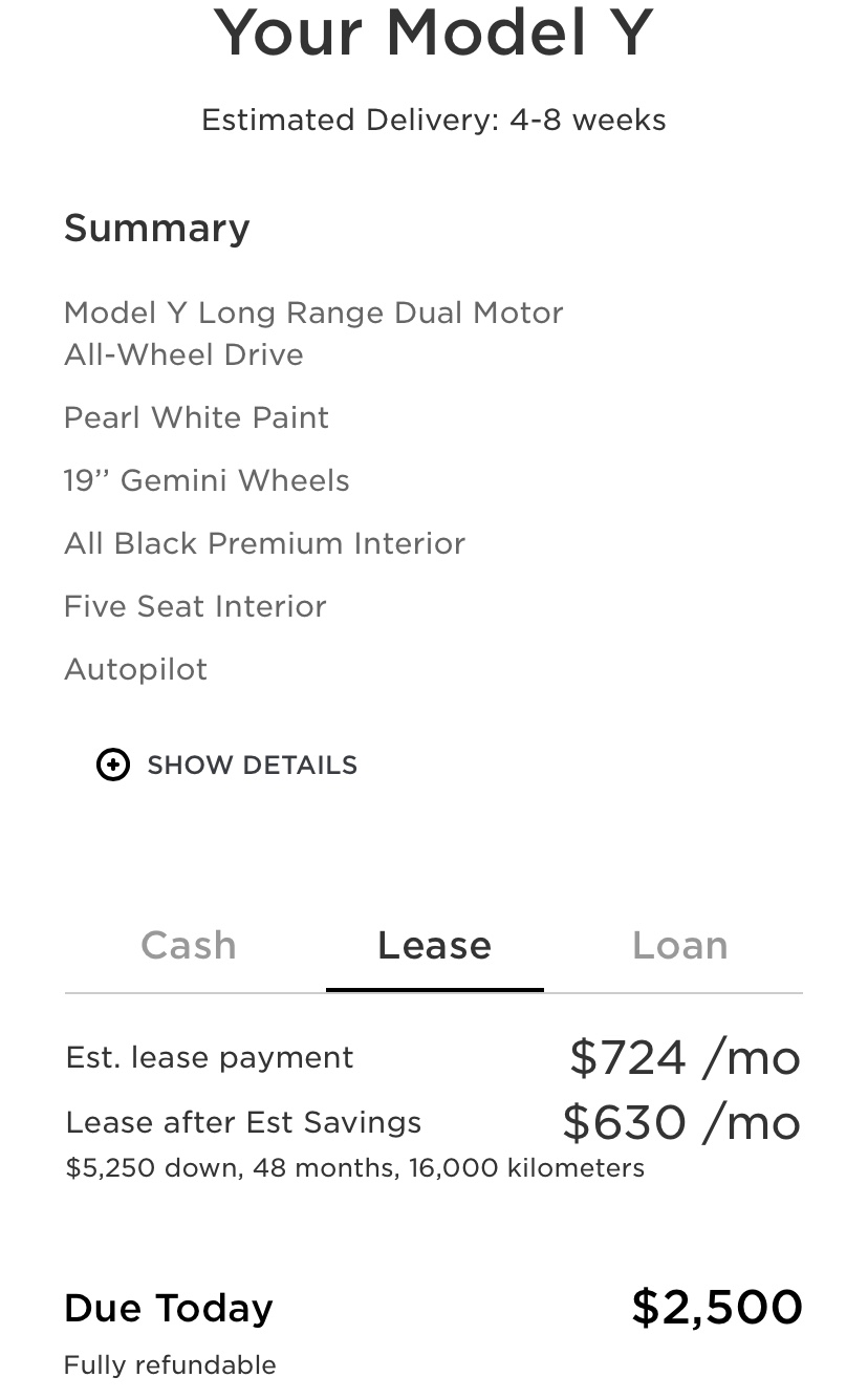 Tesla launches lease options for Model 3 and Model Y in Canada [Update ...