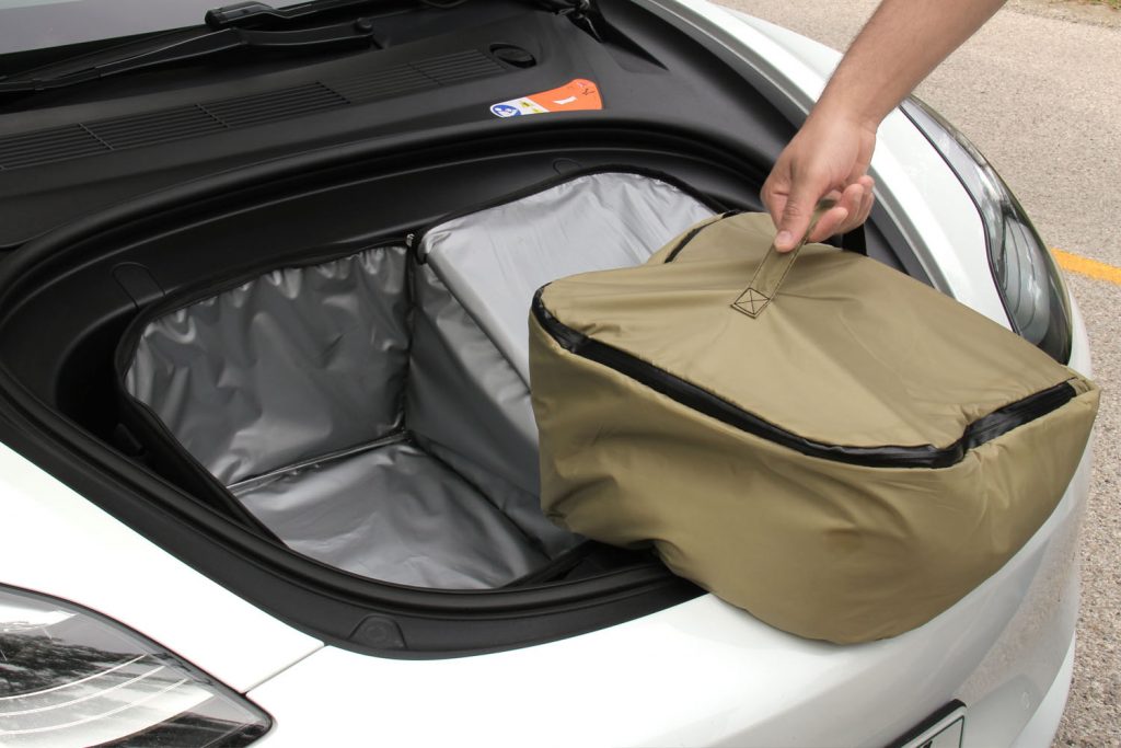 tesloid model 3 frunk cooler ice bag