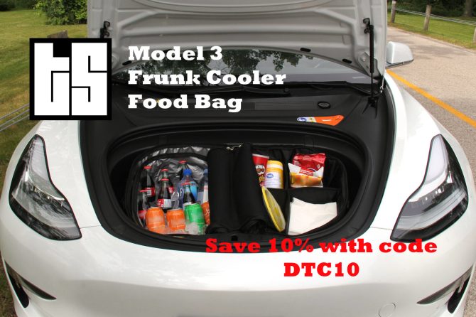 tesloid model 3 frunk cooler