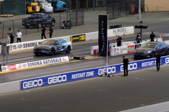 Lucid Air quarter mile