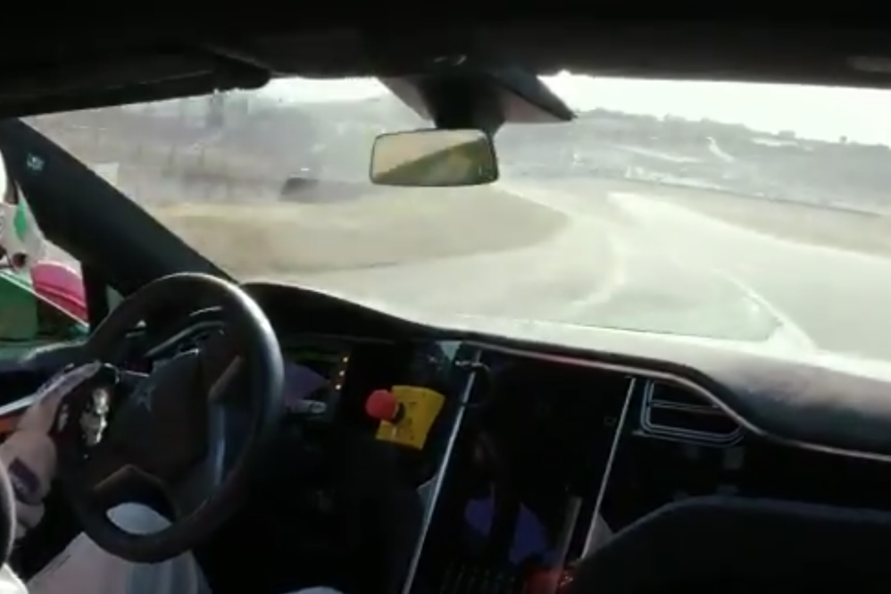 Plaid Model S driver