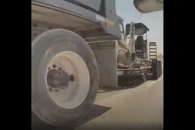 Tesla Autopilot dump truck