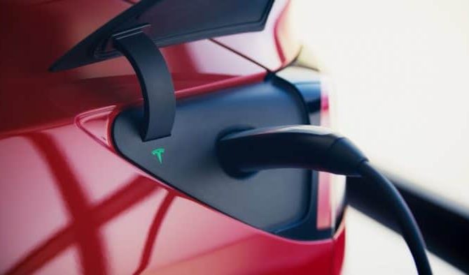 Tesla Model 3 charge port