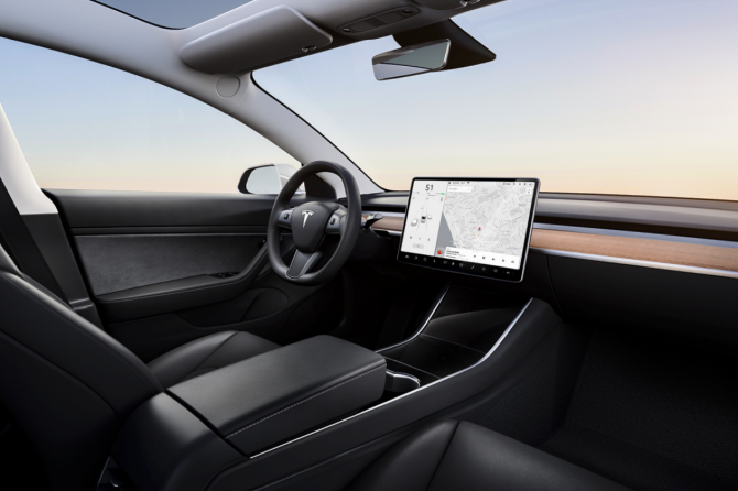 Tesla Model 3 interior