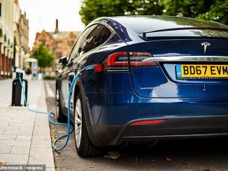 Tesla Model X street charging