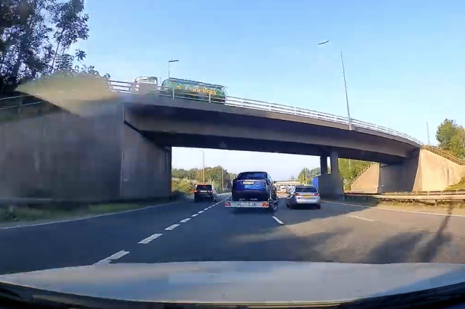 Tesla Model X trailer accident